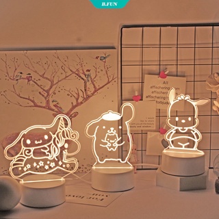 Kawaii Sanrio Accessories Cartoon Kitty Kuromi My Melody Cinnamoroll Lindo dormitorio Luz de noche Decorar Escritorio Luz regalo de cumpleaños Regalos de Navidad para niñas [FUN]