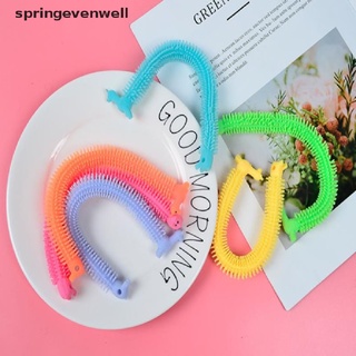 [springevenwell] 3pcs gusano fideos estiramiento cuerda tpr cuerda anti estrés juguetes cadena autismo juguetes calientes