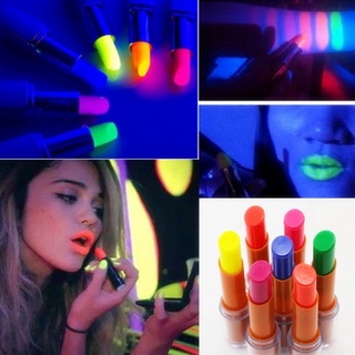 pintalabios fluorescente colorido de halloween/lápiz labial fluorescente/herramienta de maquillaje