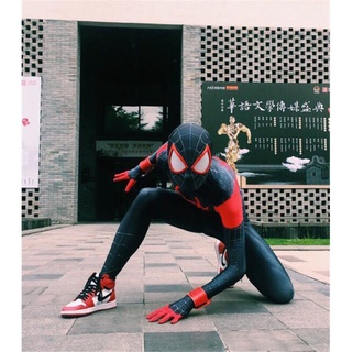 Myers cos ropa universo paralelo spider-man black spider cosplay medias ropa para niños