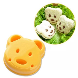 5pcs forma de oso sandwich molde cortador, pan sandwich shapers maker para niños (3)