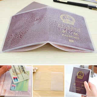 transparente transparente pasaporte cubierta titular caso organizador tarjeta de identificación protector de viaje