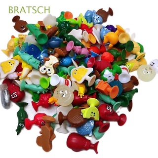 BRATSCH TPR Sucker Dolls Funny Suction Cup Toys Suction Cup Puppets Animals 20Pcs/lot Vegetables and fruits Cartoon Children Kids Gifts Capsule Model