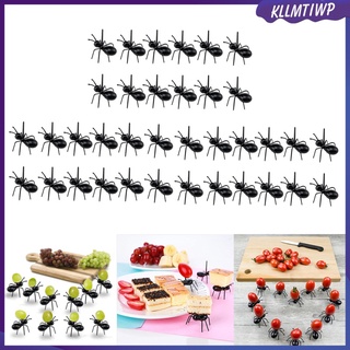 Kllmtiwp tenedor Para postres De Frutas/hormigas (36 piezas) tenedores Para snacks/pasteles/postres/postres
