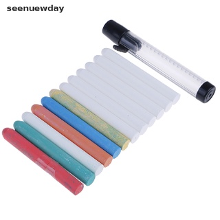 [ver] 6 pzs bolígrafos de tiza de color blanco sin polvo para pizarra de cocina