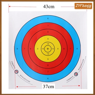 12Pcs Recurve Bow Target Paper Practicing Shooting Adhesive Target Sheets (8)