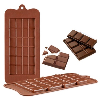 1pc 24 cavidades cuadradas silikon silicona chocolate moldes diy caramelo azúcar molde barra bloque bandeja de hielo torta hornear molde