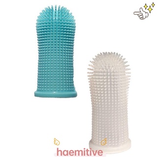 HAEMITIVE 2PCS Accessories Dog Toothbrush Super Soft Brush Bad Breath Pet Finger Toothbrush Tartar Teeth Tool Teddy Cat Cleaning Supplies Care Products Teeth Cleaning