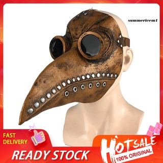 Peste Doctor nariz larga pico Steampunk máscara de Halloween accesorios para adultos niños