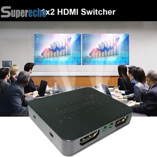 ❤Sup❤1 en 2 salidas HDMI compatible divisor Monitor de TV 4K Audio Video Display adaptador Stripper