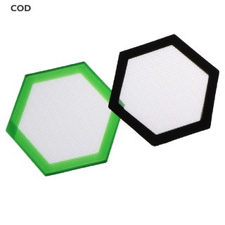 [COD] Hexagon Oil Slick Concentrate Pads Mat Oil Slick Non Stick Fiber Glass Silicon HOT (8)