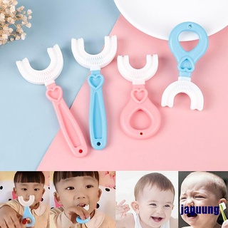 Cepillo De dientes De silicona grado alimenticio en forma De U Para bebés/niños