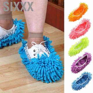 sixxx 1pc mop zapatos cubierta piso limpieza de polvo perezoso zapatillas hogar limpia fregona cabeza