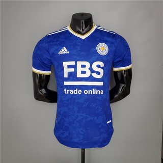 leicester city 2021 - camiseta de fútbol azul local 2022 versión jugador