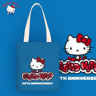 Bolsa de lona KT gato Anime ins bolsa de lona (2)