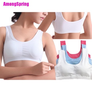 [Amongspring] niños niñas jóvenes sujetadores ropa interior cinturón chaleco deporte entrenamiento adolescente sujetadores