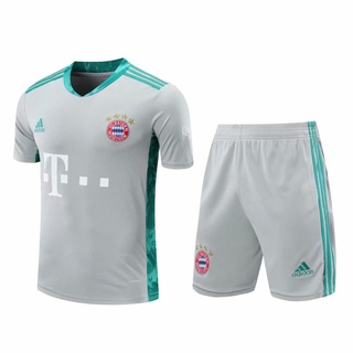 Camisa De Futebol Verde Cinza 2020-21 Do Goleiro Do Bayern De Munique
