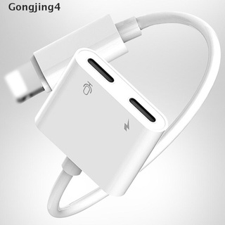 Gongjing4 adaptador Dual convertidor cargador y auriculares Jack para iPhone 7 8 PLUS X XR XS MAX MY
