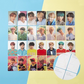 7 Unids/set 4 KPOP BTS Tarjetas De Fotos Love Yourself [Su Firma Photocard LOMO card] (1)