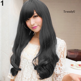 Trendyu-Wig Mujeres Moda Larga Rizada Peluca Ondulado Cosplay Extensión De Pelo Completa Decoración De Fiesta (6)