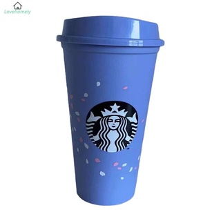 Starbucks taza de café Sakura reutilizable ecológica PP 473ml/16floz lovehomely