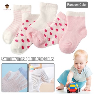 5/10 pares de calcetines de algodón de bebé suave transpirable tobillo piso calcetines niños niños calcetines