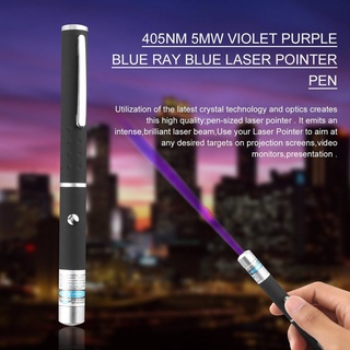 Powerful Blue/Violet Laser Pointer Pen Beam Light 5mw 405nm Professional Lazer