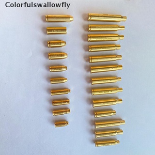Colorfulswallowfly Red Dot Laser Brass Boresighter CAL 9mm/308/7.62/.40 Cartridge Boresight CSF