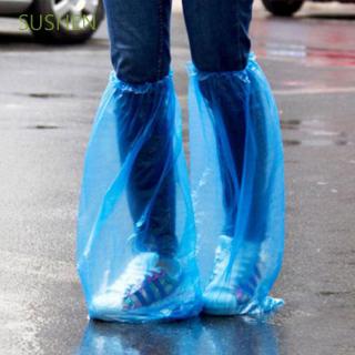 sushen 5 pares de protectores desechables gruesos duraderos de alta parte superior para zapatos de lluvia