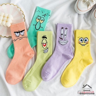 Bob esponja SquarePants tobillo calcetines de dibujos animados figura calcetines de algodón lindo transpirable Unisex pie uso para adolescentes adultos