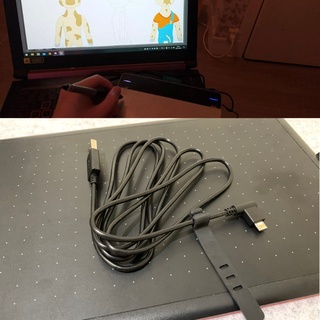 root usb cable de alimentación para wacom digital dibujo tablet carga para ctl4100 6100 ctl471 (6)