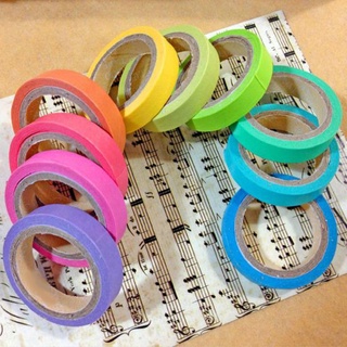 xiaoyain.cl - juego de cintas adhesivas para rollos autoadhesivas, 10 unidades, 5 m, multicolor, largo, diy
