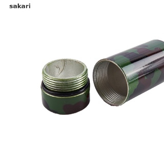 [sakari] mini estuche impermeable para pastillas, caché, soporte de drogas, llavero, caja de medicina [sakari] (1)