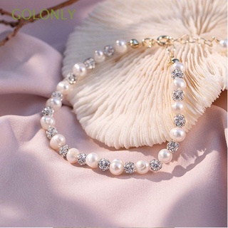 Golonly nueva pulsera de perlas de boda para mujer