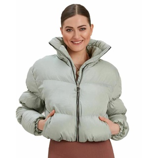 Chamarra de invierno de las mujeres abrigo corto Casual abrigo de algodón cálido acolchado Chamarra Parka mujer Chamarra Outwear (4)