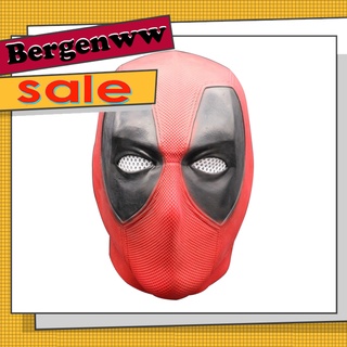 【Halloween】Halloween Masquerade Latex Mask Deadpool Full Face Head Cover Costume Party Prop