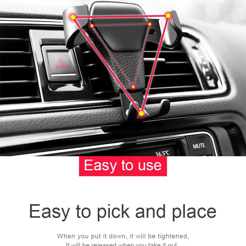 Gravity Car Air Vent Mount Cradle Holder Stand for for iphone Mobile Cell Phone GPS (7)