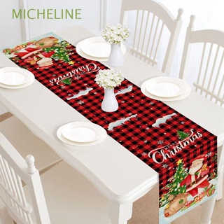 micheline lino navidad camino de mesa restaurante camino de mesa decoración de navidad rojo fiesta decoración para boda cocina cena feliz navidad mantel