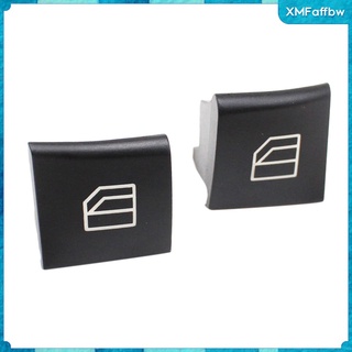 2x Window Switch Button Covers for Mercedes Power Window Master Switch