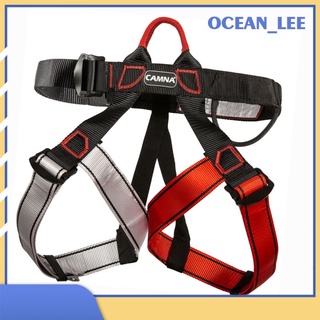 [ocean_lee] Arnés de seguridad para escalada, arnés de medio cuerpo más ancho para montañismo/rescatado contra incendios/alpinismo/árbol (4)