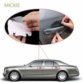 mickie 8 piezas manijas de puerta de coche transparentes arañazos protectores películas protectoras lado nuevo pintura rasguños durable hoja práctica protector pegatina