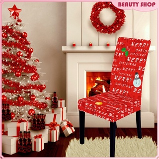 Fundas extraíbles para silla de decoración navideña impresas fundas elásticas para asiento elástico, respaldo alto, silla, decoración de cocina, lavable (6)
