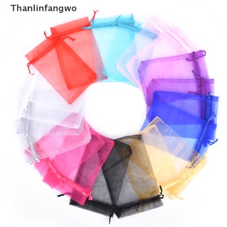 [THA] 50pcs Organza Bags Wedding Pouches Jewelry Packaging Bags Gift Bag Candy Color GWO (5)