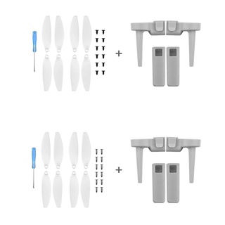 (mira aquí) drone hélices cuchillas de aterrizaje kit de piezas de repuesto para dji mini 1/2