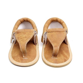 verano zapatos de bebé niño niña de cuero de la pu chanclas sandalias