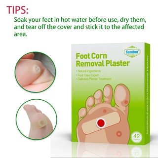 ❀ifashion1❀42pcs Foot Corn Removal Patch Medical Sticker Calluses Warts Thorn Pads (1)