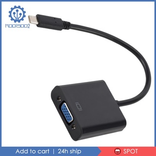 [koo2-9] Convertidor adaptador USB tipo C macho a VGA hembra Compatible con