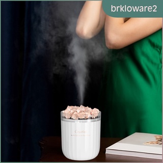 [BRKLOWARE2] Difusor de aceite esencial, difusor de lámpara de sal del himalaya, humidificador de niebla fría, difusor de aromaterapia con 7 colores LED (6)