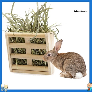 Bl-Rabbit forraje alimentador de heno estante estante soporte de alimentos tazón de Guinea conejillo de indias mascota hierba titular