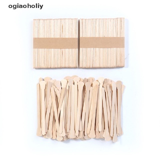 Ogiaoholiy 100pcs Wiping Wax Tool Wooden Wooden Sticks Hair Removal Waxing Stick CL (1)